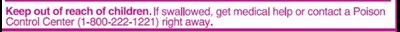 Keep Out Of Reach Of Children. (Otc Keep Out Of Reach Children)